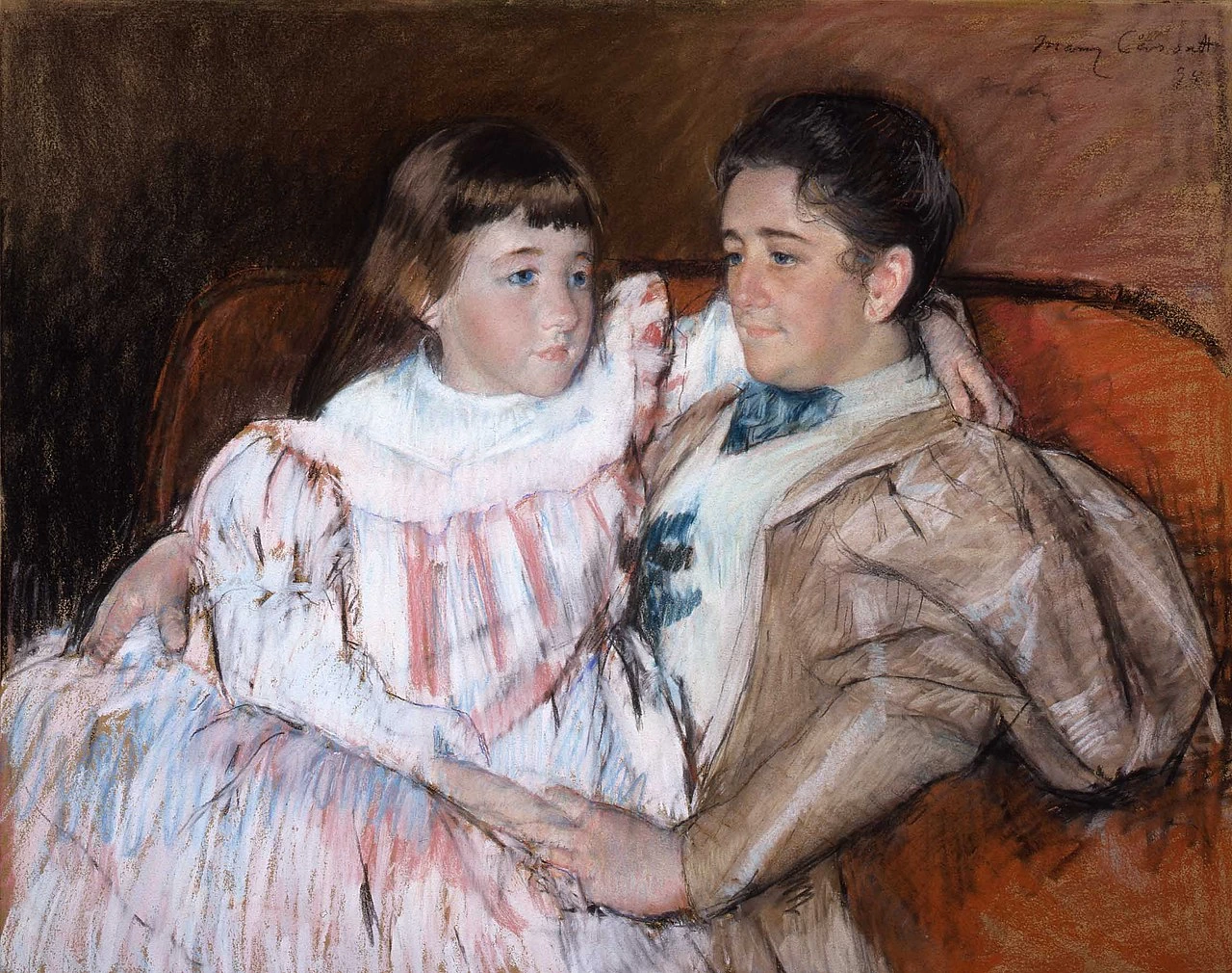 Mary Cassatt - 192, Ritratto di Louisine Havemeyer e sua figlia Elettra, Museo di Shelburne